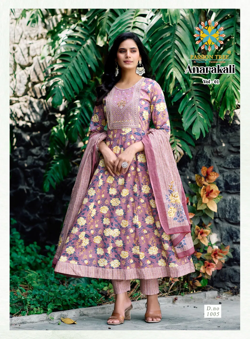 Anarkali Vol 1 By Passion Tree Cotton Printed Readymade Suits Orders In India